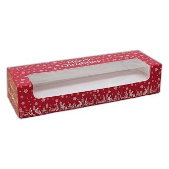 Christmas Printed Window Mince Pie Box