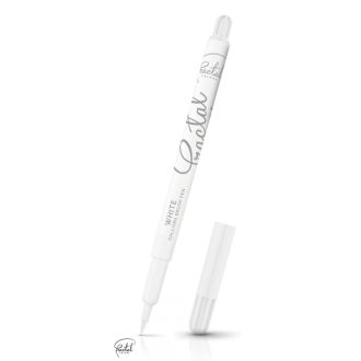 Fractal Colours - White Calligra Food Brush Pen