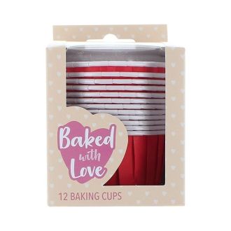 Red Baking Cups - 50mm - Pack of 12