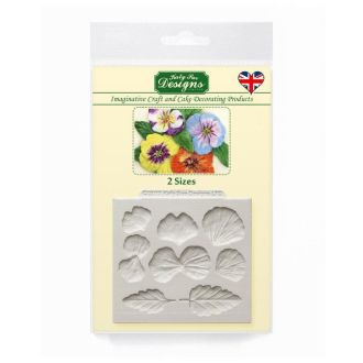 Katy Sue Pansies Silicone Mould