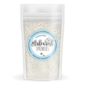 White Non-Pareils Sprinkles - 80g