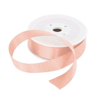 25mm Pale Pink Double Sided Satin Ribbon - 25m Roll