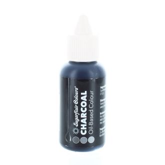 Charcoal Sugarflair Oil Based Food Colour - 30ml
