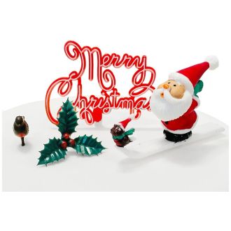 Nostalgic Magical Santa Cake Decorating Kit - 4pcs