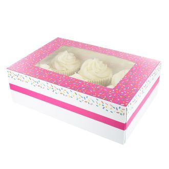 Sprinkles Window Cupcake Box 6/12