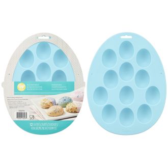 Wilton Silicone 12 Cavity Easter Mini Eggs Candy Mould