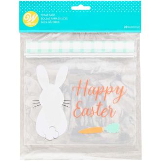 Wilton Resealable Easter Bunny Treat Bags 20/pk