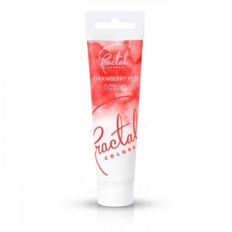 Fractal Colors - STRAWBERRY RED full-fill food colouring gel - 30g