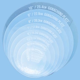 Round Ganaching Plates Set of Two - 9½ inch 