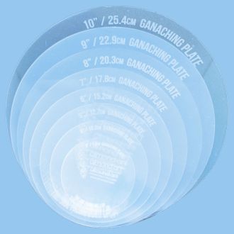 Round Ganaching Plates Set of Two - 8½ inch 