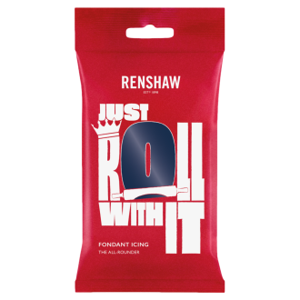 Renshaw Navy Blue Ready To Roll Icing - 250g