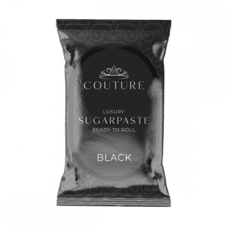 Couture BLACK luxury sugarpaste ready to roll fondant icing 1Kg - New Improved  recipe