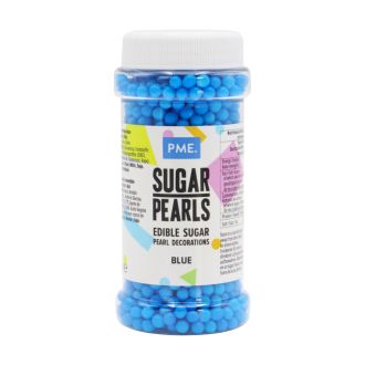 PME Blue Sugar Pearls 100g