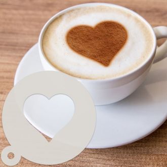 Heart Dessert & Coffee Stencil