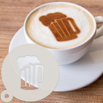 Beer Mug Dessert & Coffee Stencil