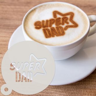 Super Dad Dessert & Coffee Stencil