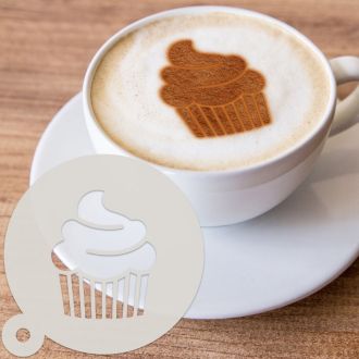 Cupcake Dessert & Coffee Stencil