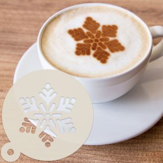 Snowflake Dessert & Coffee Stencil