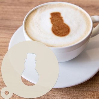 Snowman Dessert & Coffee Stencil