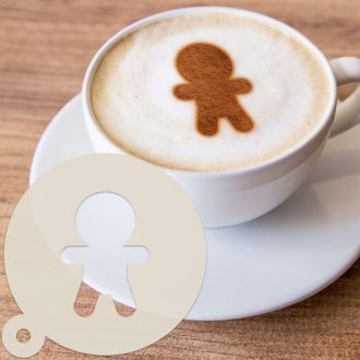 Gingerbread Man Dessert & Coffee Stencil