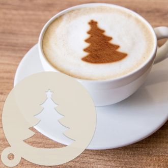 Christmas Tree Dessert & Coffee Stencil