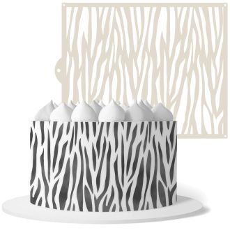 Seamless Zebra Large Cake Stencil