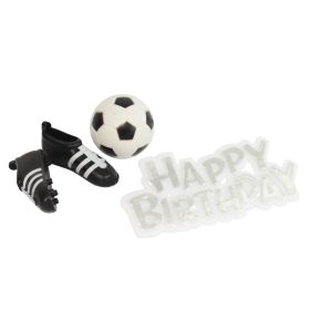 Happy Birthday Football Decoration Set