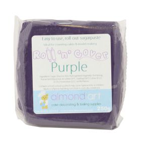 Purple Ready Coloured Roll 'n' Cover Sugarpaste - 250g