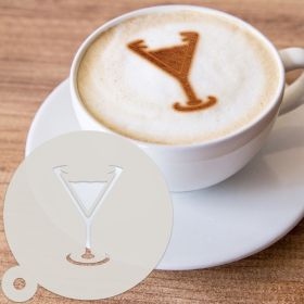 Martini Cocktail Dessert & Coffee Stencil