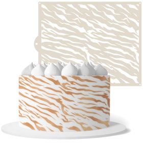 Tiger Skin Large Cake Stencil