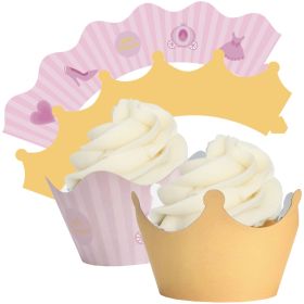 Princess Cupcake Wrappers - 12Pk