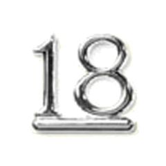18 - Silver Numeral