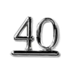 40 - Silver Numeral