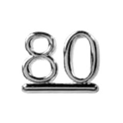 80 - Silver Numeral