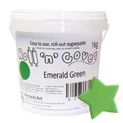 Emerald Green Roll 'n' Cover Sugarpaste - 1kg