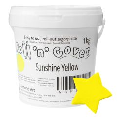 Sunshine Yellow Roll 'n' Cover Sugarpaste - 1kg