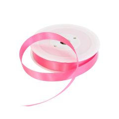 15mm Pink Double Sided Satin Ribbon - 25m Roll