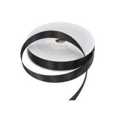15mm Black Double Sided Satin Ribbon - 25m Roll