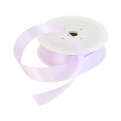 25mm Lilac Double Sided Satin Ribbon - 25m Roll