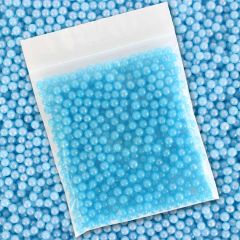 Blue Pearlised Sugar Pearls - 4mm - 30g Bag