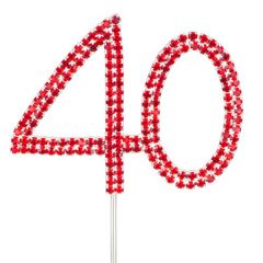 '40' Red Diamante Pick