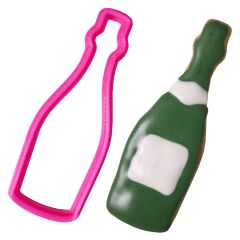 Crafty Cutters Plastic Champagne Bottle Cookie Cutter