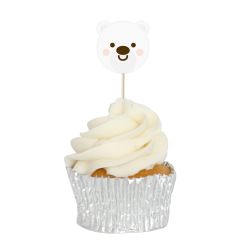 Polar Bear Cupcake Toppers - 12pk