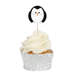 Penguin Cupcake Toppers - 12pk