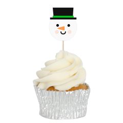 Snowman Cupcake Toppers - 12pk