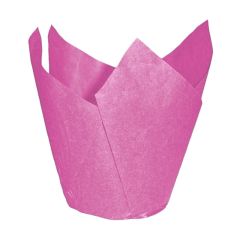 Tulip Muffin / Cupcake Wraps: Pink: 25pk