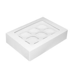12 Cupcake/Muffin - Plain White Box