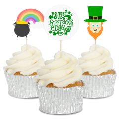 St. Patricks Day Cupcake Toppers - 12pk