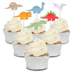 Dinosaur Cupcake Toppers - 12pk