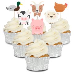 Farmyard Cupcake Toppers - 12pk